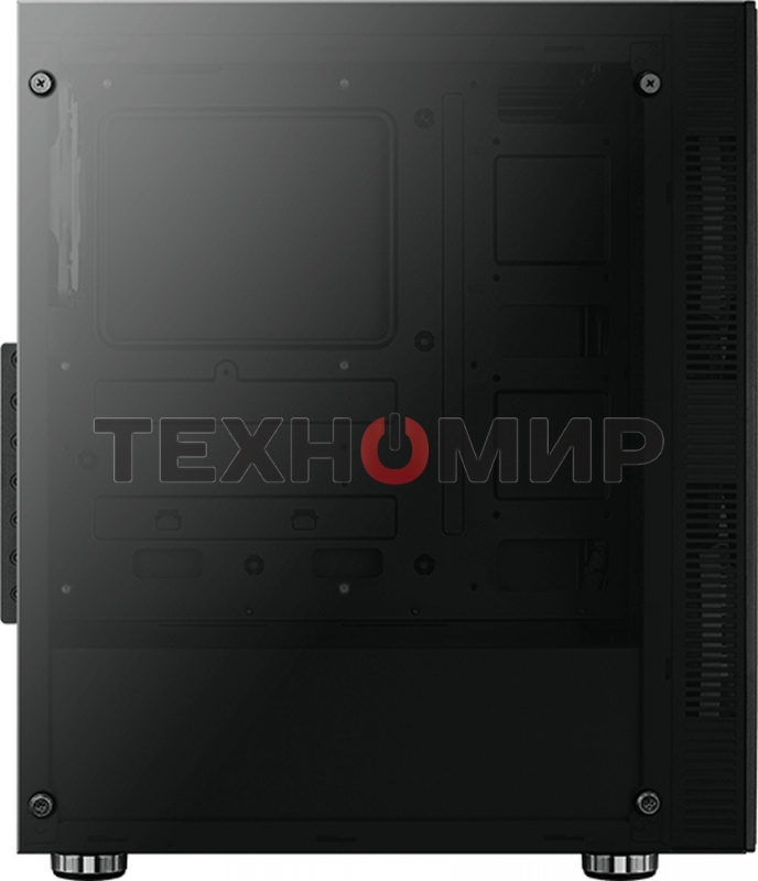 Компьютерный корпус Aerocool/Formula Python (3xUSB, 2xAudio, 0.5 мм,2x200 мм FAN, прозрачная стенка-закаленное стекло, ATX, без БП)