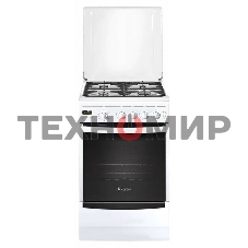 Плита газовая Gefest ПГ 5100-03 белый, конфорок 4 шт, духовка 52 л, 50 см x 85 см x 58.5 см
