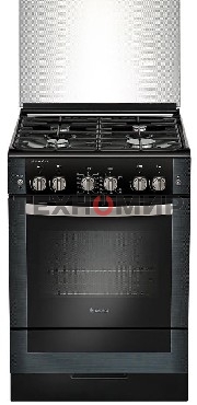 Плита газовая Gefest ПГ 6300-02 0046 черный, конфорок 4 шт, духовка 52 л, 60 см x 85 см x 60 см