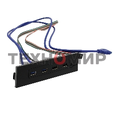 Планка USB на переднюю панель ExeGate U5H-614, 5.25