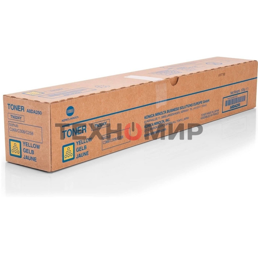 Тонер-картридж Konica-Minolta bizhub C308/C368 желтый TN-324Y