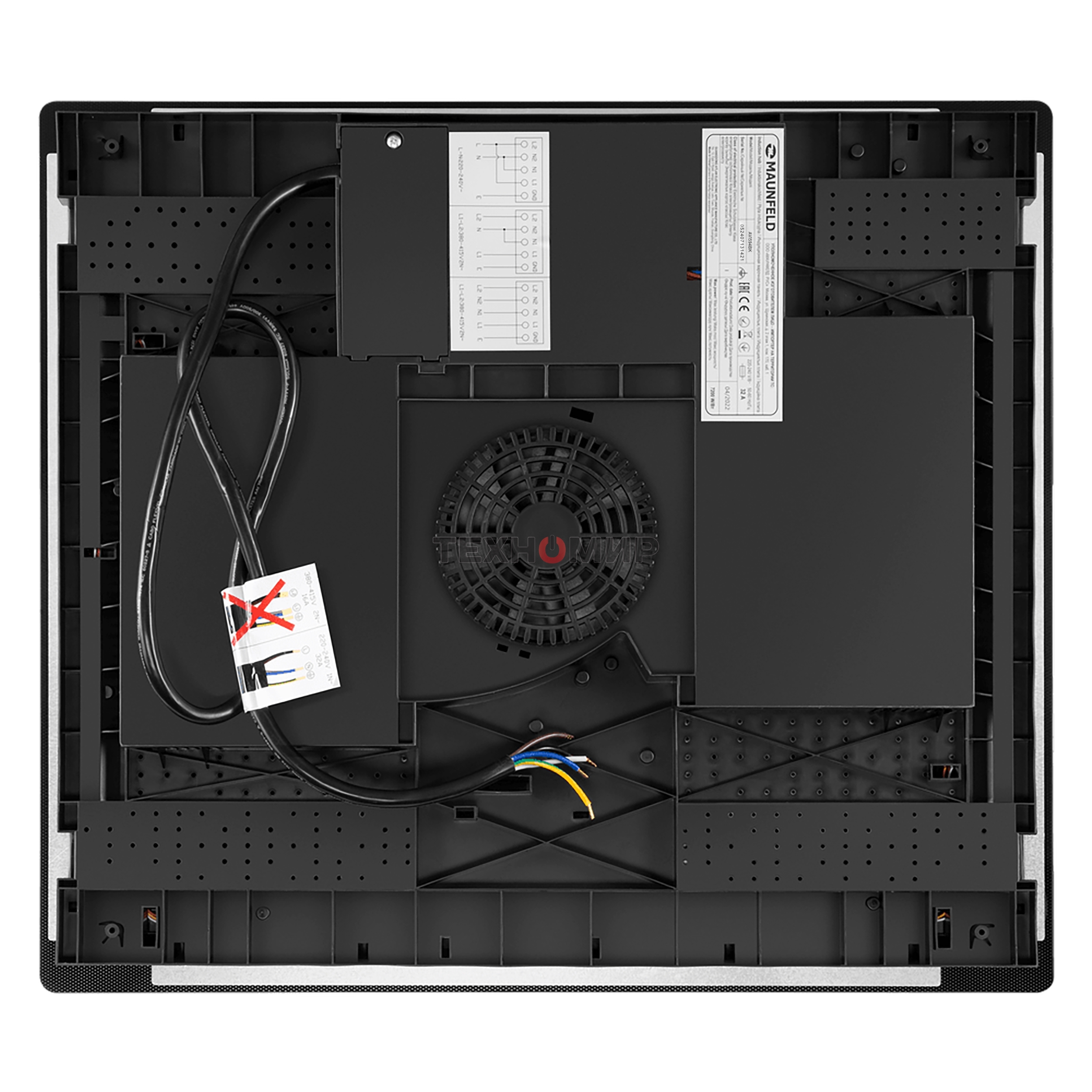 Индукционная варочная панель Maunfeld AVI594BK 7200 Вт, черный