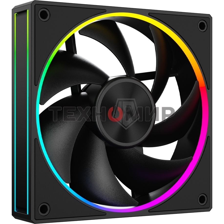 Вентилятор для корпуса ID-Cooling AF-127-ARGb-K черный, 120 мм, 2000 об/мин, 29.9 дБ, 4 pin