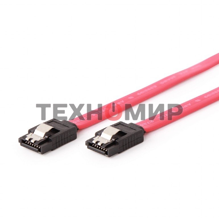 Кабель интерфейсный SATAIII Cablexpert CC-SATAM-DATA, 50 см, 7pin/7pin, защелка, пакет