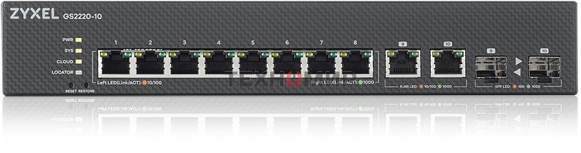Коммутатор Zyxel NebulaFlex Pro GS2220-10-EU0101F 10G управляемый