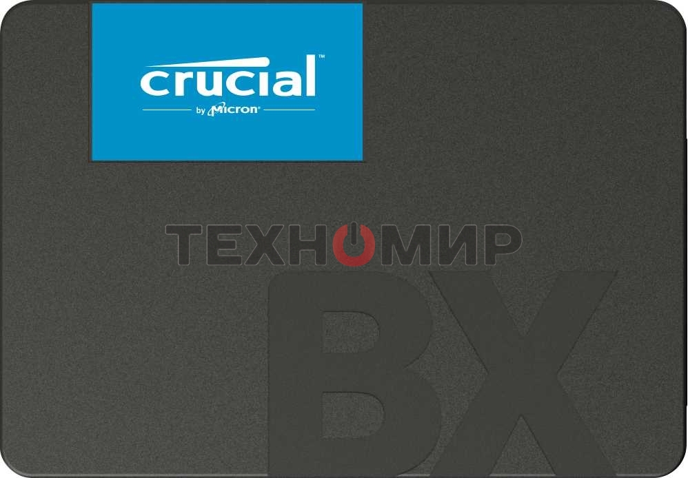 Накопитель SSD Crucial BX500, 2Tb, SATA III, 2.5