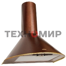 Вытяжка каминная Elikor Эпсилон 50П-430-П3Л медный/золотистый, 50 см, 430 куб. м/ч, 54 дБ