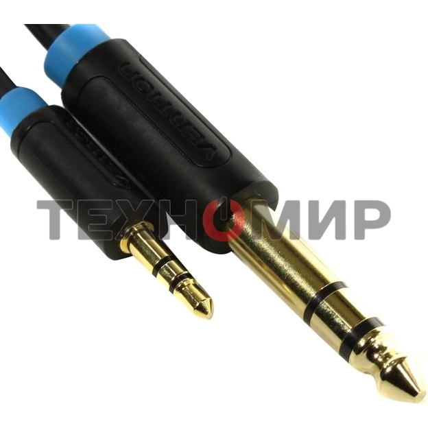 Кабель Vention аудио Jack 6,5 мм M/3,5 M - 1,5 м BABBG