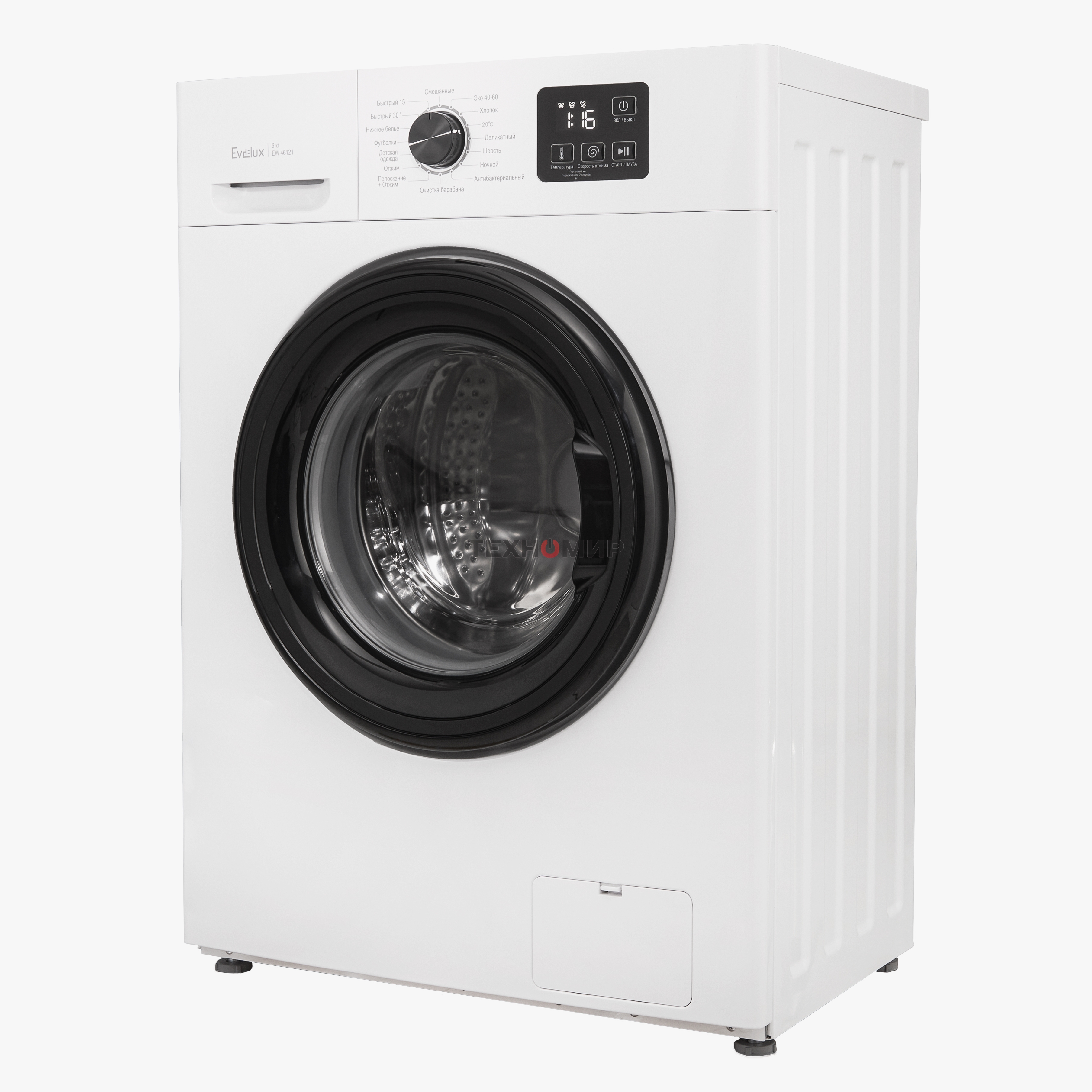 Стиральная машина Evelux EW 46121 белый загр.фронтальная макс.:6 кг 1200об/мин класс: А++