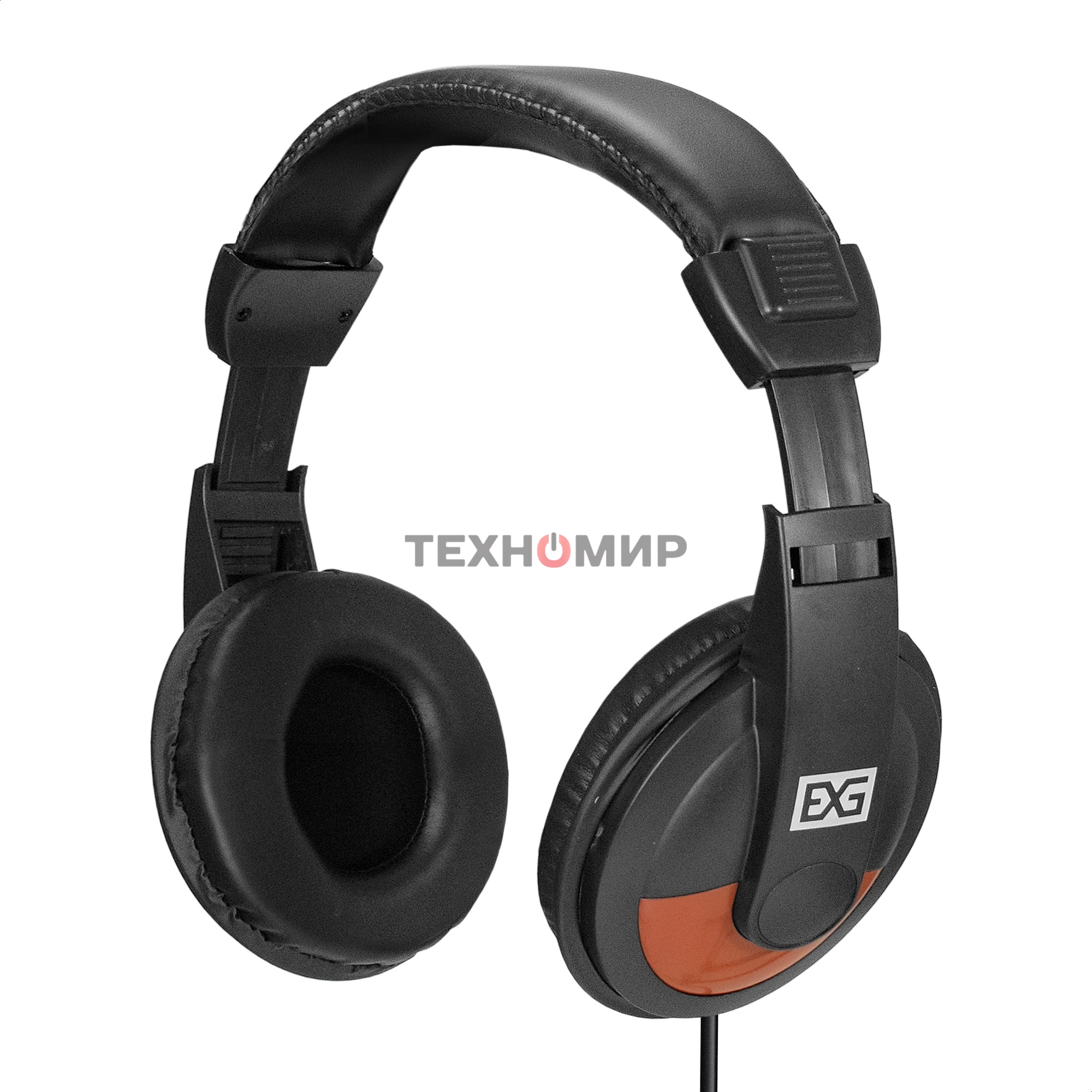 Гарнитура проводная полноразмерная с микрофоном (гарнитура) ExeGate Office HS-130S (2x3.5мм, динамик 40мм, 20-20000Гц, длина кабеля 2.2м, регулировка громкости)