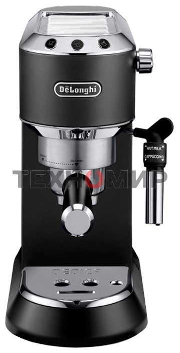 Кофеваркa рожковая DeLonghi EC 685 BK черный, исп. кофе - молотый/чалды, 1.1 л, 1350 Вт, 15 бар
