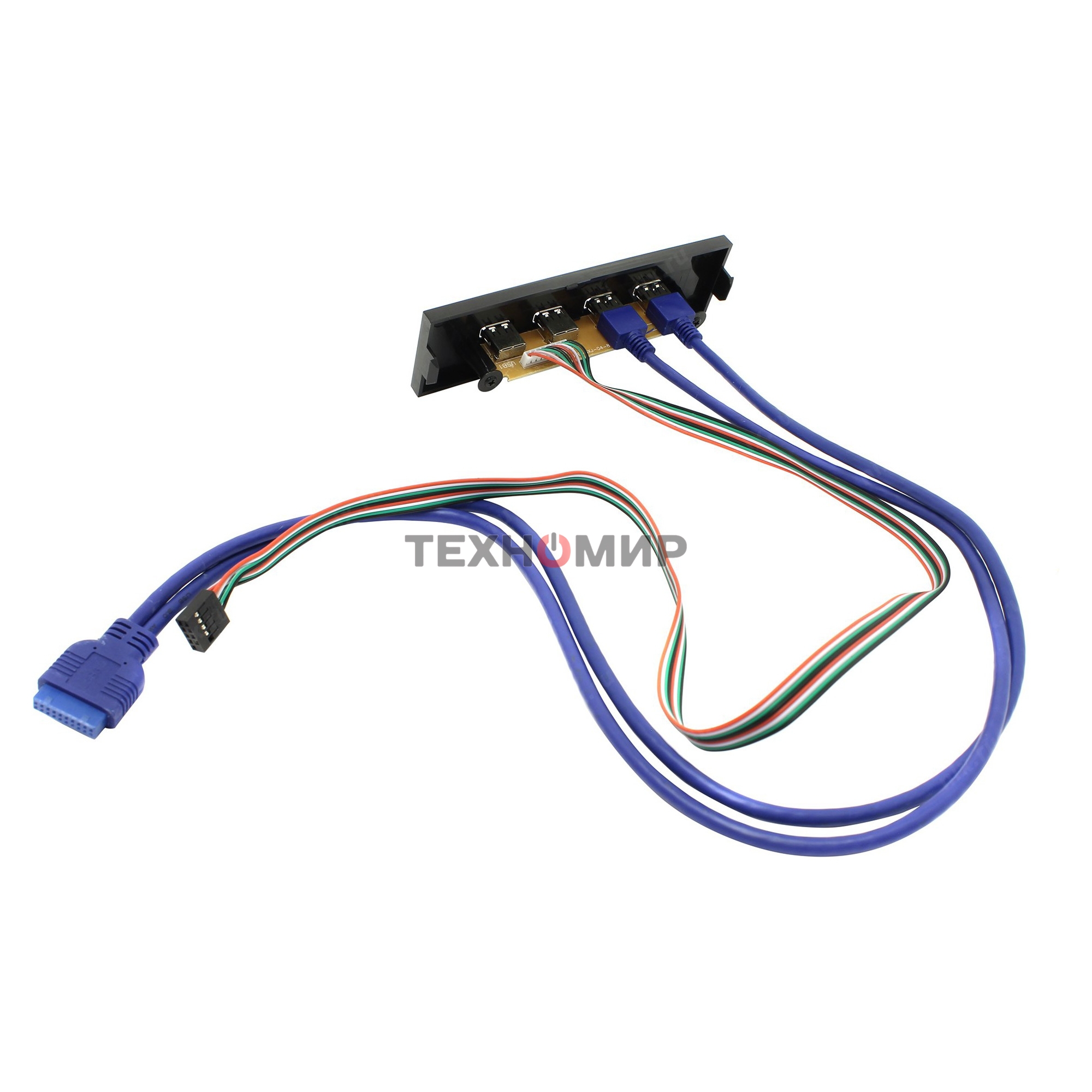 Планка USB на переднюю панель ExeGate U5H-614, 5.25