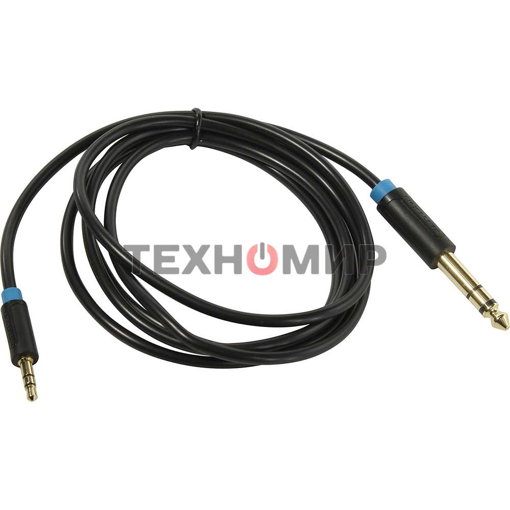 Кабель Vention аудио Jack 6,5 мм M/3,5 M - 1,5 м BABBG