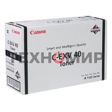 Картридж лазерный Canon C-EXV40 TONER BK EURC-EXV40 3480B006 черный (6000стр.) для Canon iR1133/1133A/1133iF