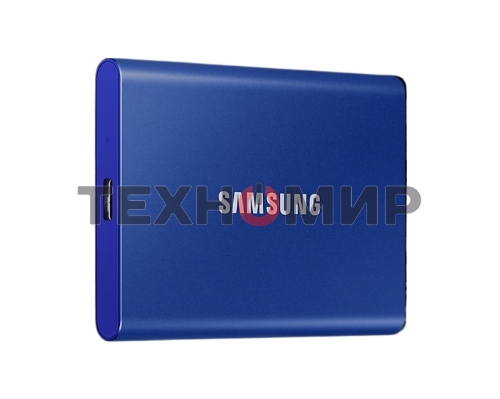 Внешний SSD Samsung T7, 2TB, USB 3.2 Gen 2 Type-C, R/W 1050/1000, синий