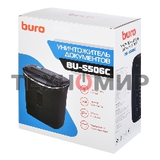 Шредер Buro Home BU-S506C (секр.P-4)/фрагменты/5лист./12лтр./пл.карты