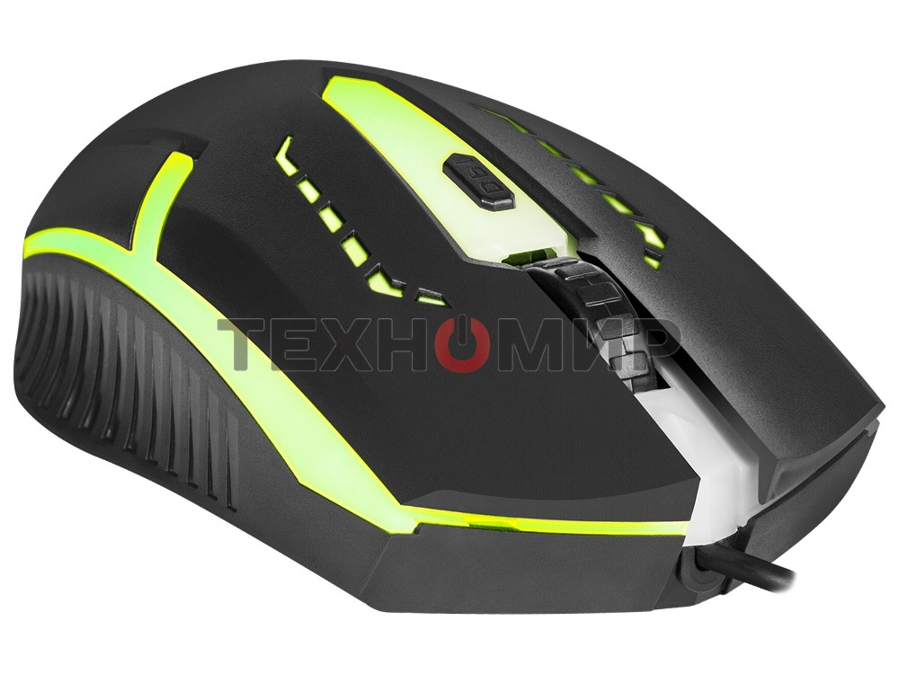 Мышь проводная Defender Hit MB-601 черный, 1200 dpi, USB, кнопки - 4