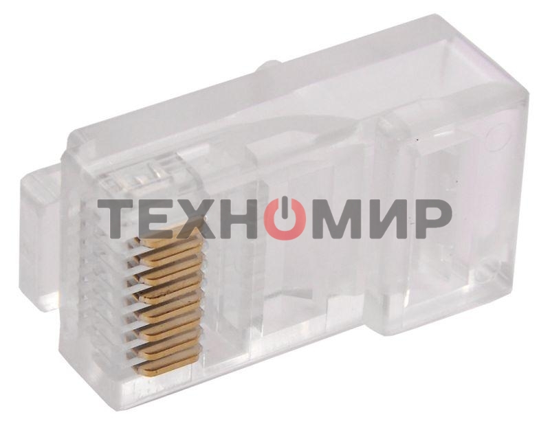 Разъем RJ-45 UTP для кабеля cat.5e, 8P8C Разъем RJ-45 UTP для кабеля cat.5e, 8P8C