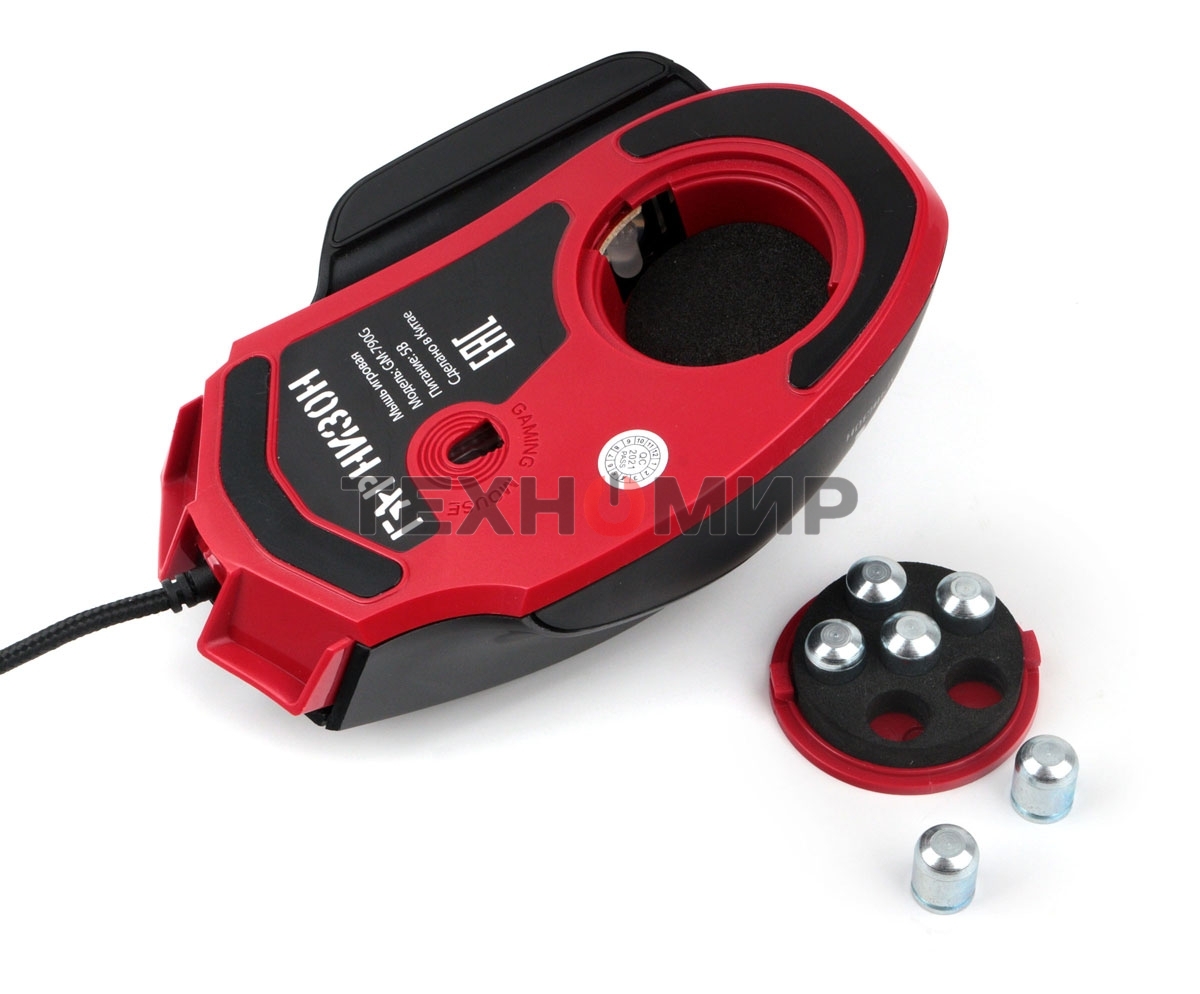 Мышь проводная Гарнизон GM-790G черный, 3200 dpi, USB, кнопки - 7