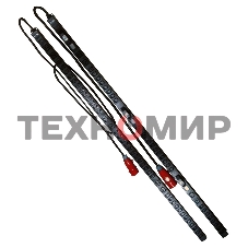 Вертикальный блок розеток, 3-фазный, 6xC19 + 36xC13, 380V, 16A, шнур 2 метра, вилка IEC309