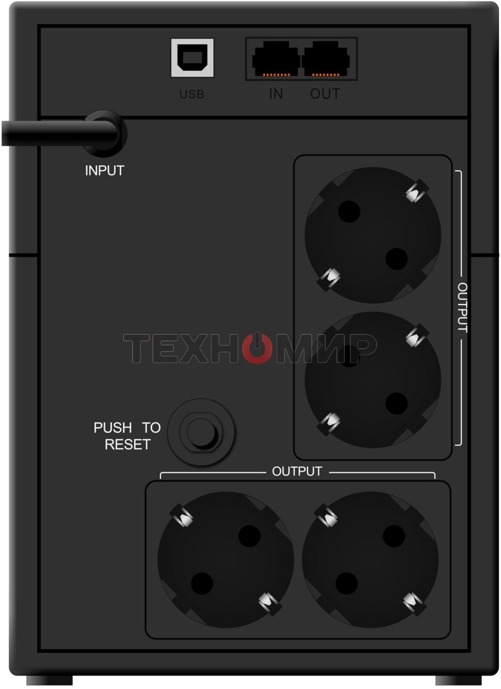 Источник бесперебойного питания Ippon Back Basic 1200 LCD Euro 720Вт 1200ВА черный