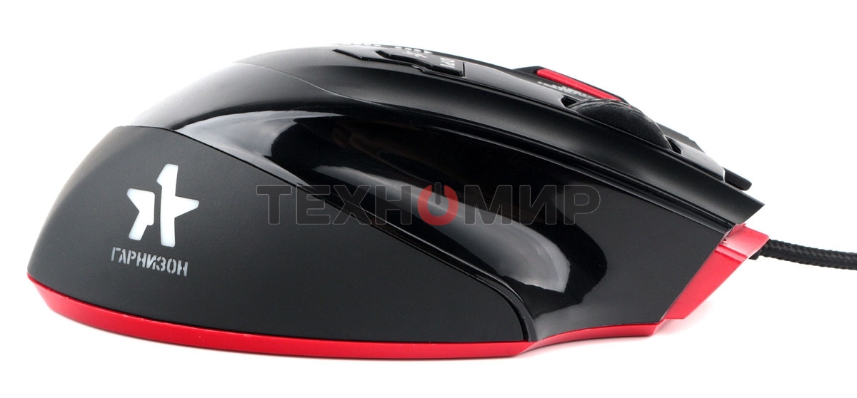 Мышь проводная Гарнизон GM-790G черный, 3200 dpi, USB, кнопки - 7