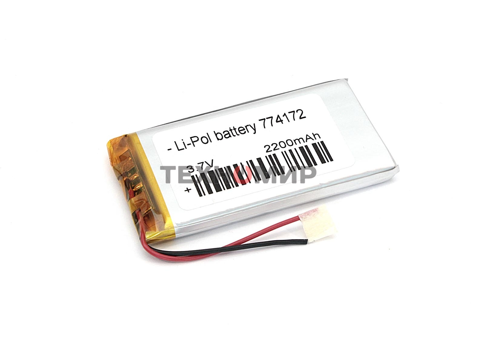 Аккумулятор Li-Pol (батарея) 7.7x41x72мм 2pin 3.7V/2200mAh