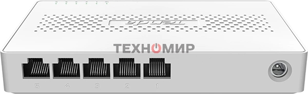 Коммутатор неуправляемый Tenda SM105, 5 портов, 5x2,5 Гбит/с, настольный, пластиковый корпус