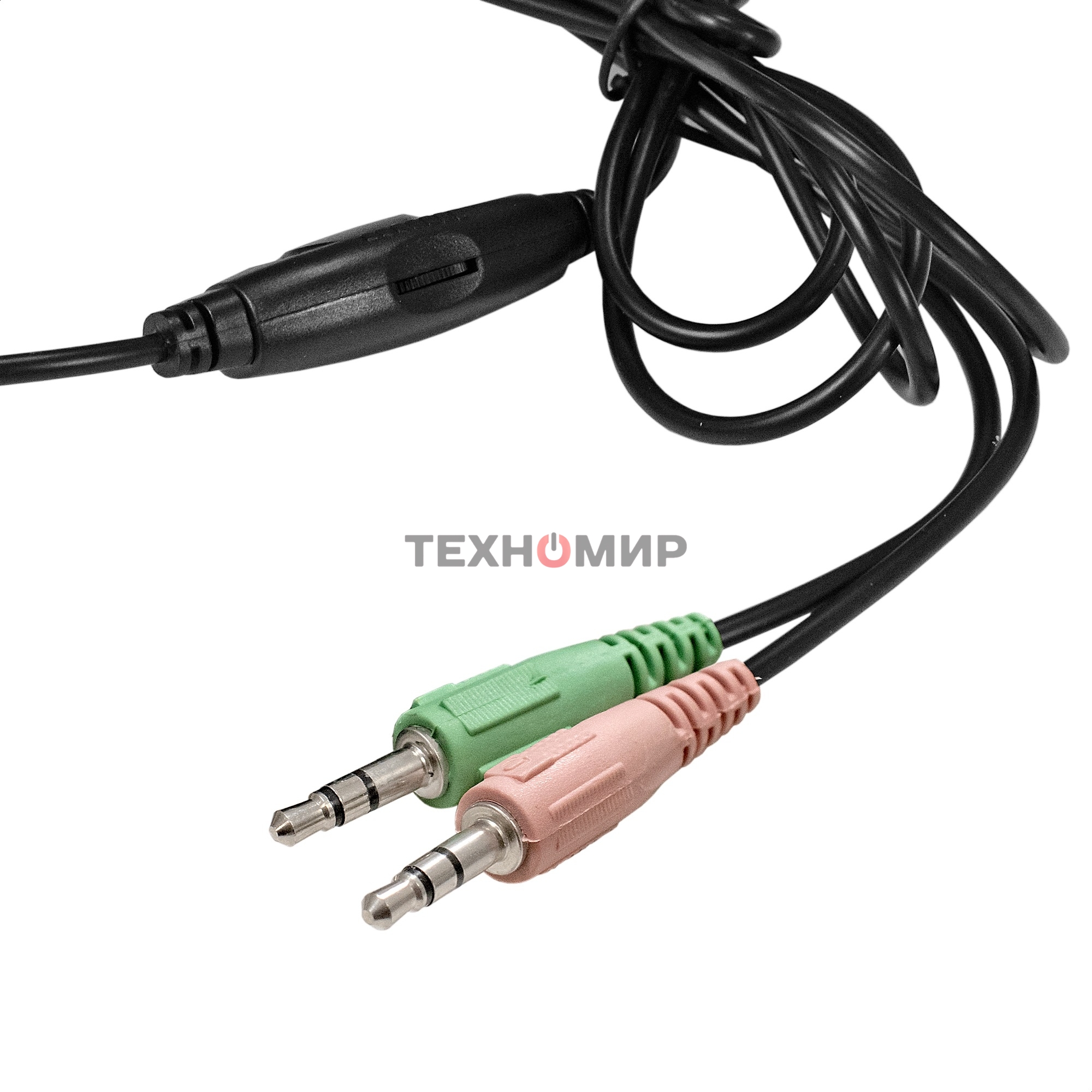 Гарнитура проводная полноразмерная с микрофоном (гарнитура) ExeGate Office HS-130S (2x3.5мм, динамик 40мм, 20-20000Гц, длина кабеля 2.2м, регулировка громкости)