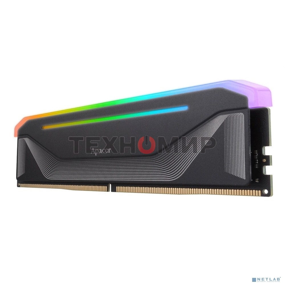 Оперативная память Apacer Nox, DDR5, 32Gb (2x16 Gb), 6000 MHz, CL38, DIMM, радиатор, RGb, черный