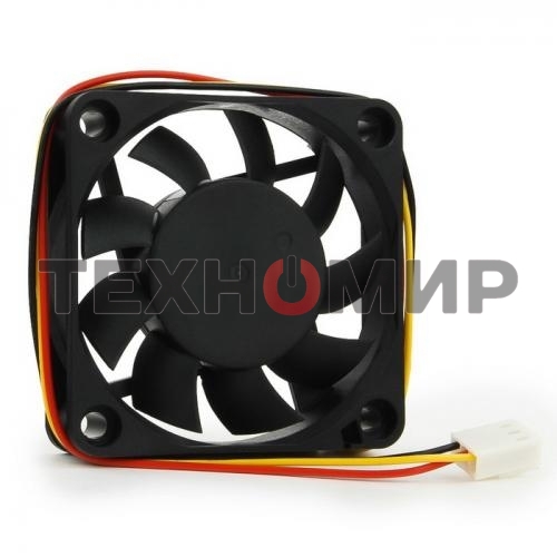Вентилятор для корпуса Gembird черный, 60 мм, 4000 об/мин, 25 дБ, 3 pin