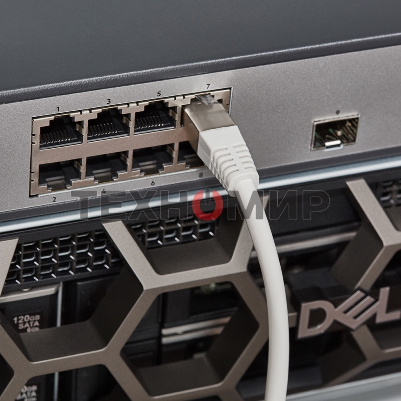 Пaтч-корд F/UTP, Rexant cat. 5e, RJ45-RJ45, экранированный, 24AWG, LSZH, серый, 2м