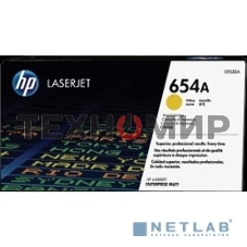 Тонер Картридж HP 654A CF332A желтый для HP CLJ Ent M651n/M651dn/M651xh/M680dn/M680f (15000 стр.)