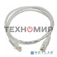 Патч-корд LANMASTER UTP TWT-45-45-1.0-WH вилка RJ-45-вилка RJ-45 cat.5е 1м белый ПВХ