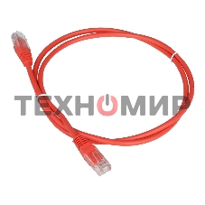 Патч-корд LANMASTER TWT UTP cat.5e, с заливными колпачками, 3.0 м, красный