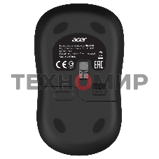 Мышь беспроводная Acer OMR160 черный, 1200 dpi, радиоканал, USB, кнопки - 3