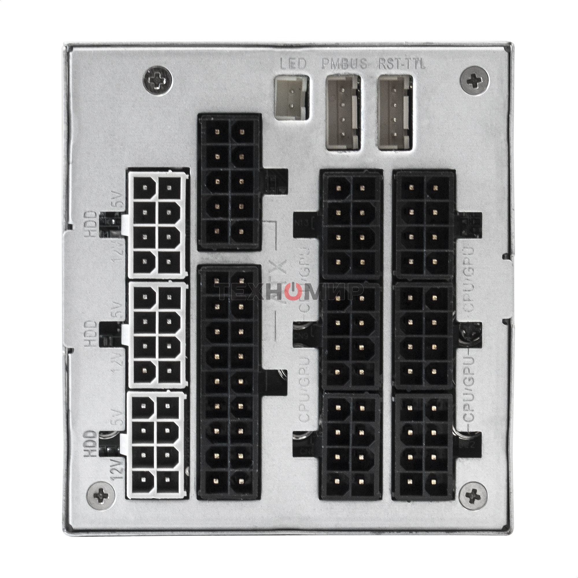 Блок питания серверный 2U Redundant 2x550W ExeGate EX292321RUS Industrial-RTS550 (APFC, КПД 94% (80 PLUS Platinum), 4 см fan, 24pin, 2x(4+4)pin, 2PCIe, 2SATA, 6IDE, Cable Management)