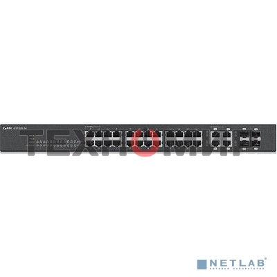 Коммутатор Zyxel GS1920-24v2 Hybrid Smart switch Zyxel Nebula Flex, 24xGE, 4xCombo (SFP/RJ-45), silent (fanless), Standalone/cloud management
