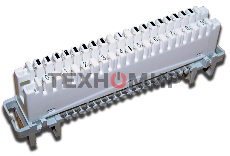 Плинт размыкаемый LSA Profil, Eco, 10 пар, маркировка от 1 до 0