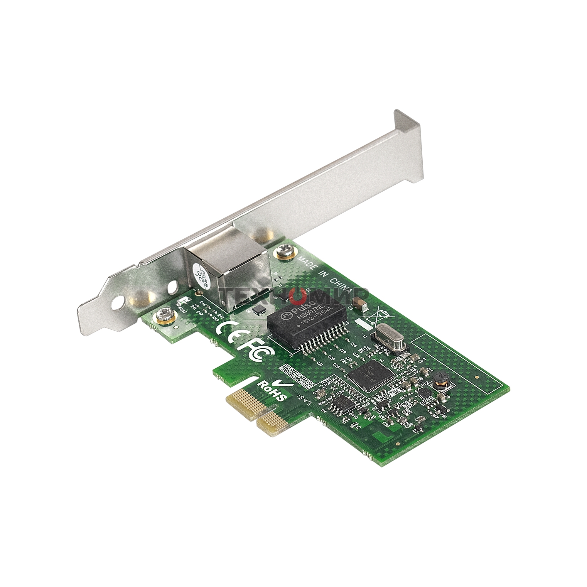 Сетевой адаптер ExeGate EXE-i210AT PCI Express 2.0 10/100/1000Mbps 1xRJ-45 (Copper) Intel WGI210AT