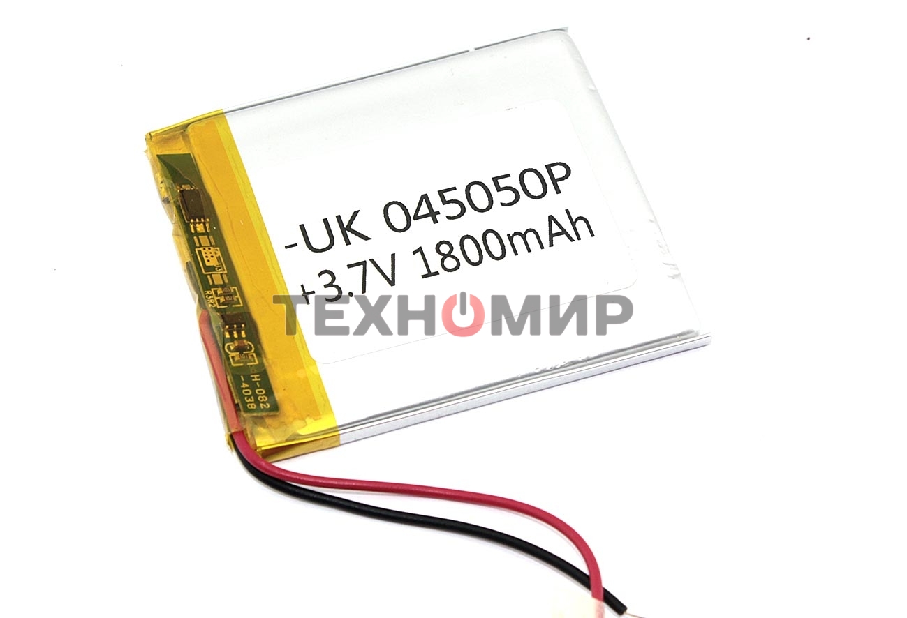 Аккумулятор Li-Pol (батарея) 4x50x50мм 2pin 3.7V/1800mAh