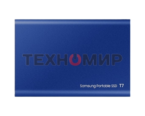 Внешний SSD Samsung T7, 2TB, USB 3.2 Gen 2 Type-C, R/W 1050/1000, синий