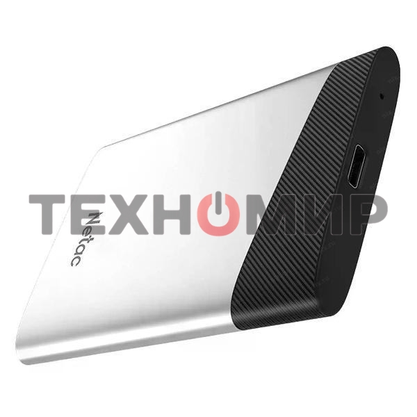 Внешний SSD Netac Z6S 480Gb USB 3.2 Gen 2 Type-C External SSD, R/W up to 550MB/480Mb/s,with USB-C to USB-A cable and USB-A to USB-C adapter