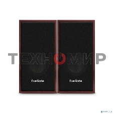 Акустическая система 2.0 ExeGate EX287059RUS Tango 314 (питание USB, 2х3Вт (12 Вт RMS), 80-20000Гц, темное дерево)