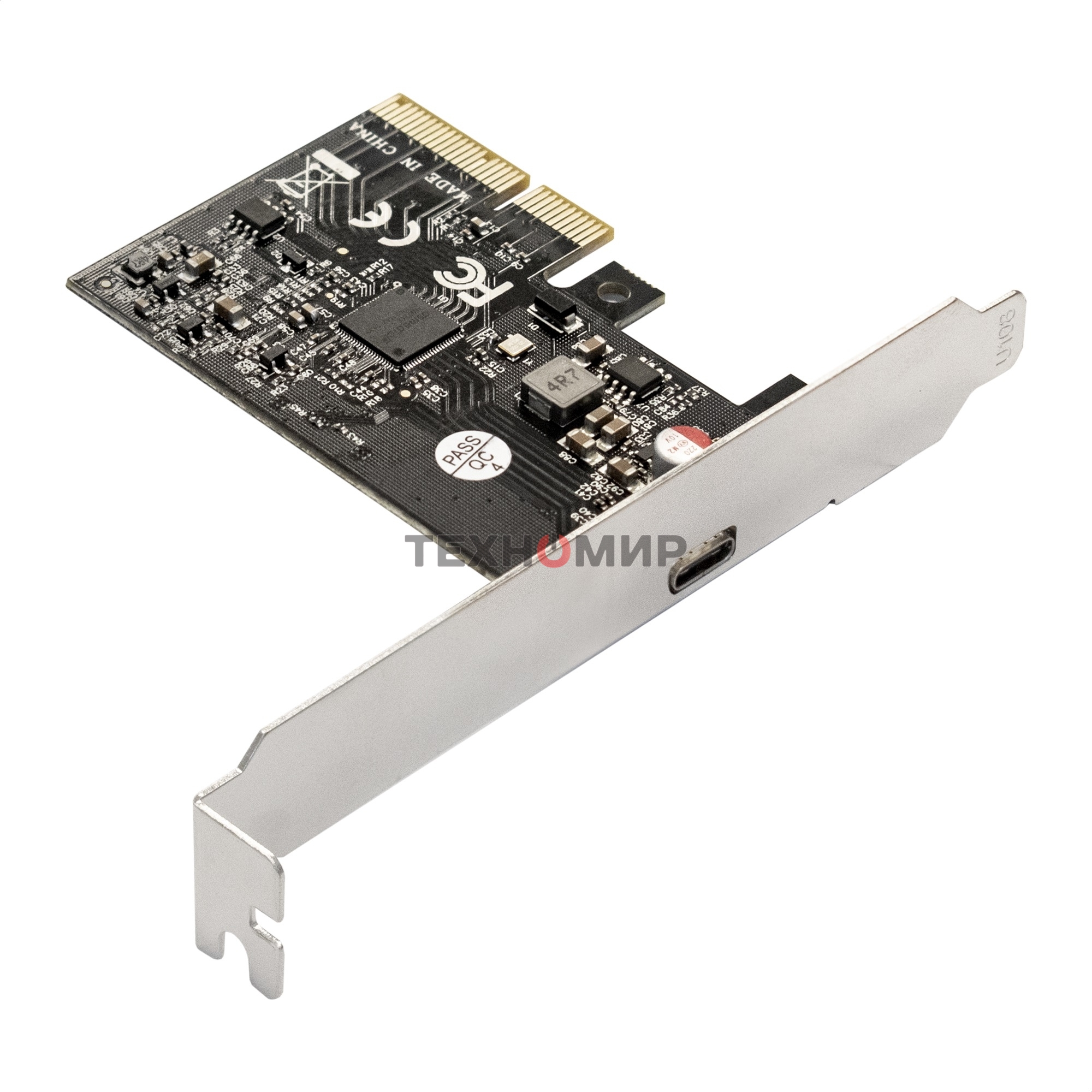 Контроллер ExeGate EXE-321 EX293839RUS (PCI-E x4 v3.0, 20Gbps (USB3.2 GEN2x2) Type-C ext., ASMedia Chipset ASM3242)