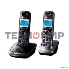 Телефон беспроводной (DECT) Panasonic KX-TG2512RU2 Доп трубка в комплекте, АОН, Caller ID, спикерфон, полифония