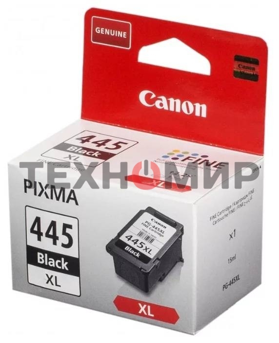 Картридж струйный Canon PG-445XL (8282B001), для Canon MG2540, Черный, 400 стр.