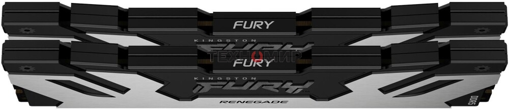 Оперативная память Kingston Fury Renegade, DDR5, 96Gb (2x48GB), 6000MHz, CL32, DIMM, с радиаторами, серебристый/черный