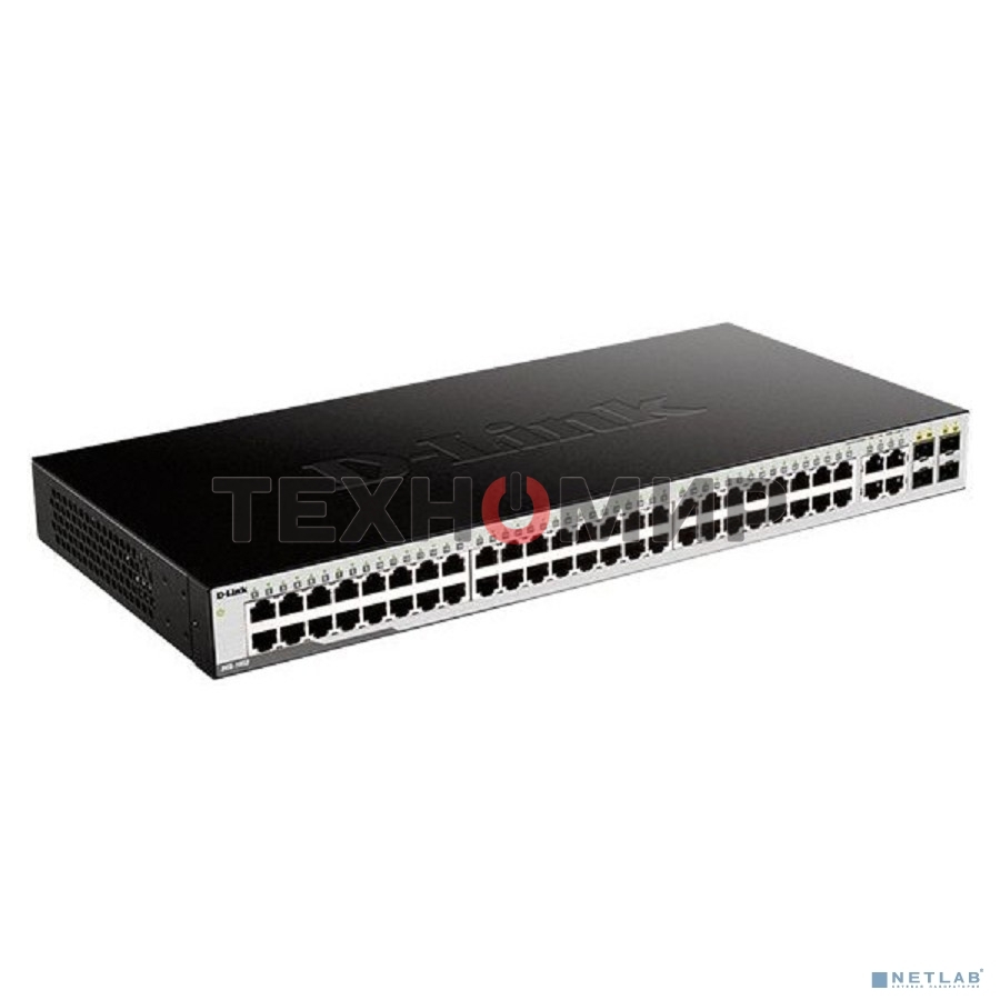 Коммутатор DGS-1052/A3A Unmanaged Switch 48x1000Base-T, 4xCombo 1000Base-T/SFP, Surge 1KV, metal case