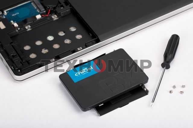 Накопитель SSD Crucial BX500, 2Tb, SATA III, 2.5